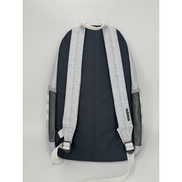 adidas Girl's Classic 3S 4 Backpack Heather Gray/Rainbow Trim - Fits Laptop - Picture 7 of 12